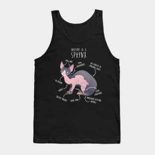 Sphynx Cat Anatomy Tank Top